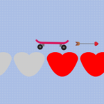 Valentine Scooter Board Obstacle Course